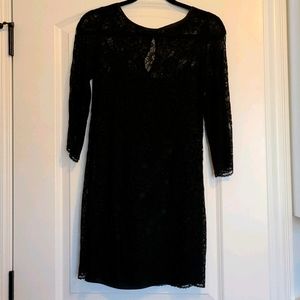 LAUNDRY black lace dress